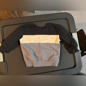 Jumping Beans Kids Color Block Sweater - charcoal, Cream, Gray